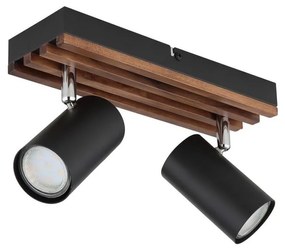 Globo 57909-2 - Спот KAYDEN 2xGU10/25W/230V черен