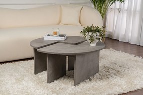 Кафе маса Moira, цвят Concrete Сив