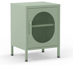 Метално нощно шкафче в цвят мента Diora – Marckeric