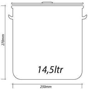 Казан с капак SAPIR SP 1211 - 172 литра