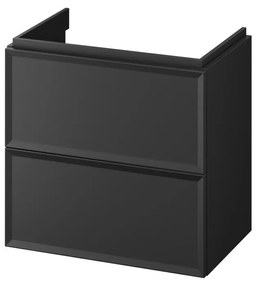 Cersanit S590-100 - Висящ шкаф за баня под мивка MILLE SLIM 60x38 cm черен