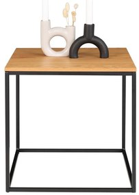 Масичка за кафе с плот в дъбов декор , 45 x 45 cm Vita - House Nordic