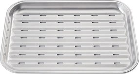 Грил тава за скара/барбекю Kinghoff KH 1916, 34.2х24.5 см, Неръждаема стомана, Перфорирана, Инокс