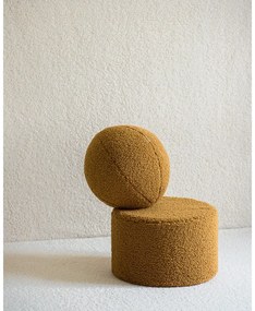 Кафяв детски пуф от букле – Wigiwama