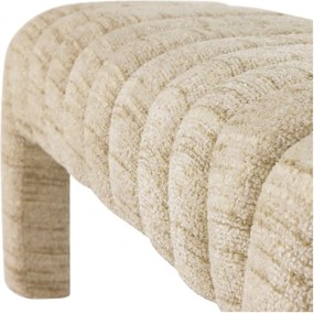 Бежова подплатена пейка от прежда с примки от букле Frex – WOOOD