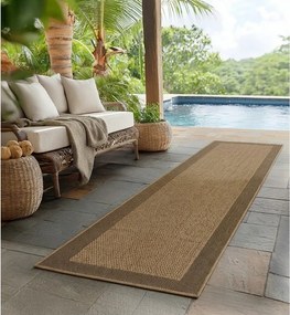 Кафява пътека за открито и закрито 80x250 cm Timber 1402 – Ayyildiz Carpets