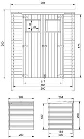 Барака - 200 х 200 см – 4 м2