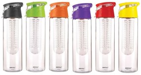 Бутилка за вода с контейнер за плодове или лед KINGHOFF KH 1192, 800 мл, Пластмаса, Различни цветове