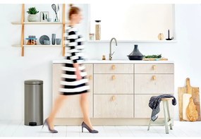 Сиво стоманено кошче за боклук с педал 30 l NewIcon – Brabantia