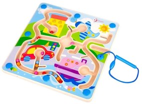 Classic world  -  Детска дървена игра с магнити - трафик