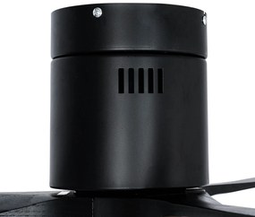 Умен вентилатор за таван черен 132 см вкл. LED димируем с дистанционно управление - София