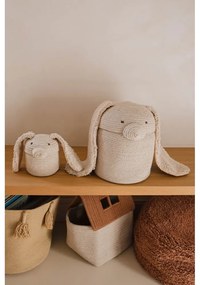 Кремава текстилна детска кошница за играчки ø 15x15 cm Mini Rita the Rabbit – Lorena Canals