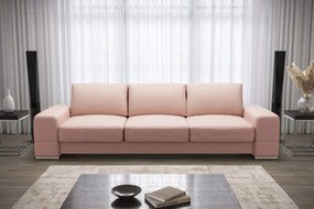 Разтегателен диван Flago Триместен LTHR-Розов