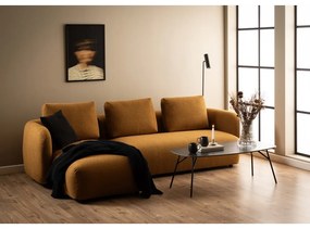 Черна масичка за кафе с керамичен плот 60x120 cm Caracas – Actona