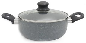 Комплект тигани и тенджера SAPIR Marble Cook SP 1318 CS4B, 4 части, Мраморно покритие, Сив