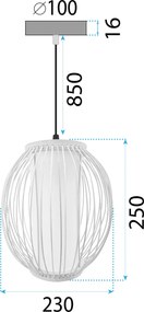 Плафон Bamboo APP1634-1CP