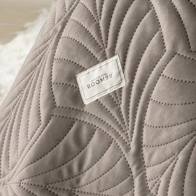 Кафява велурена покривка за легло Feel 220 x 240 cm