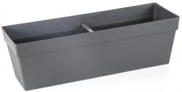 Serinova - Пластмасова саксия за балкон "Yali", 51,5x17xh15,8см, 10,8л, антрацит-(YB02)