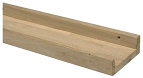 Стенен рафт за снимки от масивен дъб в естествен цвят 120 cm Studio – WOOOD