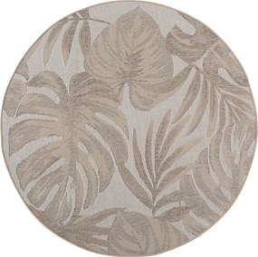 Бежов кръгъл килим за открито и закрито ø 120 cm Desert 1302 – Ayyildiz Carpets