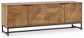 Маса за телевизор от масивно манго в естествен цвят 160x58x40 cm Nereida – MOME