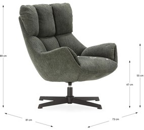 Зелено кресло Odette – Marckeric