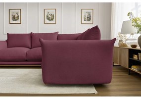 Ъглов диван в цвят бордо Ernest – Bobochic Paris