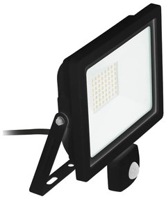 Eglo 64872 - LED прожектор FILETTI с датчик, 30W, 230V, 3000K, IP44, черен
