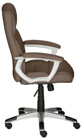 Кафяв офис стол от имитация на кожа Flori – Støraa