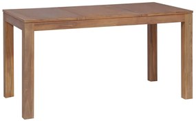 246952 vidaXL Трапезна маса тиково дърво масив с натурален финиш 140x70x76 cм