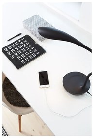 Черна настолна лампа с USB порт Swan - Markslöjd