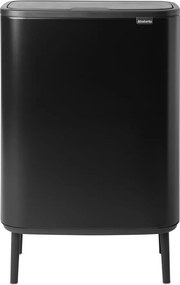 Матово-черно стоманено кошче за боклук, отваряне с докосване 60 l Bo Touch Bin Hi – Brabantia