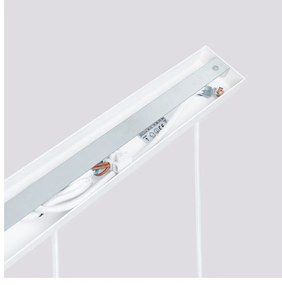 Бяло висящо осветително тяло Gleam – Sollux