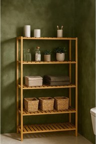 Бамбуков рафт за баня в естествен цвят 60x130 cm Skaren – Bonami Essentials