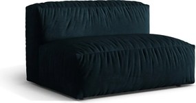 Тъмносин кадифен модул за диван (среден модул) Martina – Micadoni