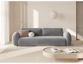 Тъмносив кадифен сгъваем/с място за съхранение диван 262 cm Tonale – Cosmopolitan Design