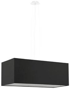 Черно висящо осветително тяло със стъклен абажур/с текстилен абажур Gryfin Bis – Nice Lamps