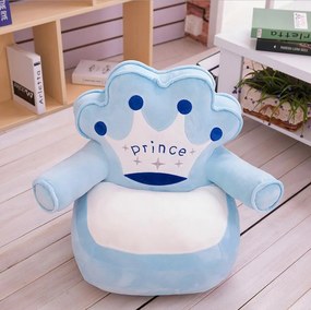 Детски плюшен фотьойл Smart Blue Prince