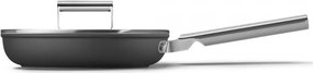Тиган с капак SMEG CKFF2401BLM, 1.9 л, Ø24 см, Тефлоново покритие, До 250°C, Без PFAS, Индукция, Черен
