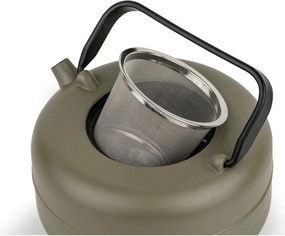 Чугунен чайник с цедка в цвят каки 750 ml Henan – Bredemeijer