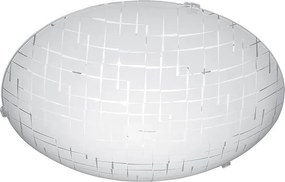 Плафониера НИКЕЯ LED, ø400, бял гланц, 24W, 4000K