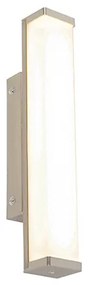 Стена лампа за баня стомана 32 см с LED IP44 - Cascada