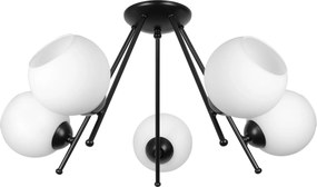 Плафон АЛМА, черен, 5xE27