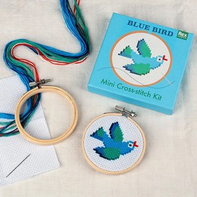 Творчески комплект Cross-stitch Kit Blue Bird – Rex London