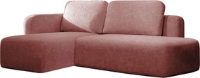 Ъглов диван Cozy-Розово-Ляв