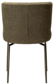 Тапициран трапезен стол в цвят каки Glam – DAN-FORM Denmark