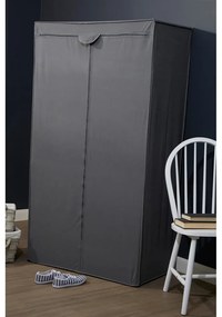 Сив текстилен гардероб 90x160 cm Dara – Premier Housewares