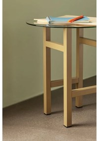 Кръгла странична масичка със стъклен плот ø 40 cm Elevate – Hübsch