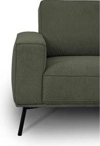 Тъмнозелен шенилов ъглов диван (десен ъгъл/L форма) Amsterdam – Scandic