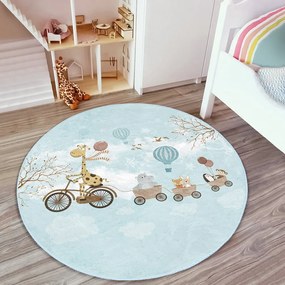 Светлосин детски килим ø 80 cm Comfort - Mila Home